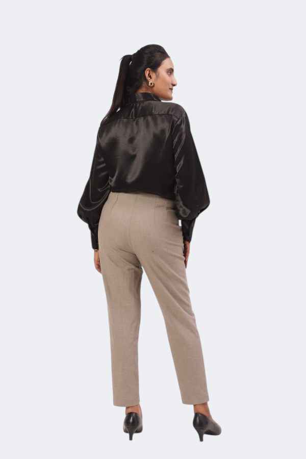 Classic Black oversized Satin Shirt