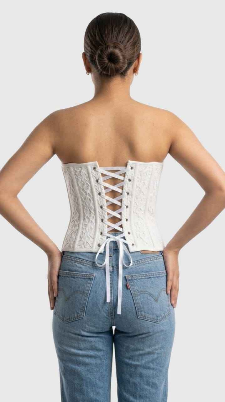 The White Lace Corset Set🤍
